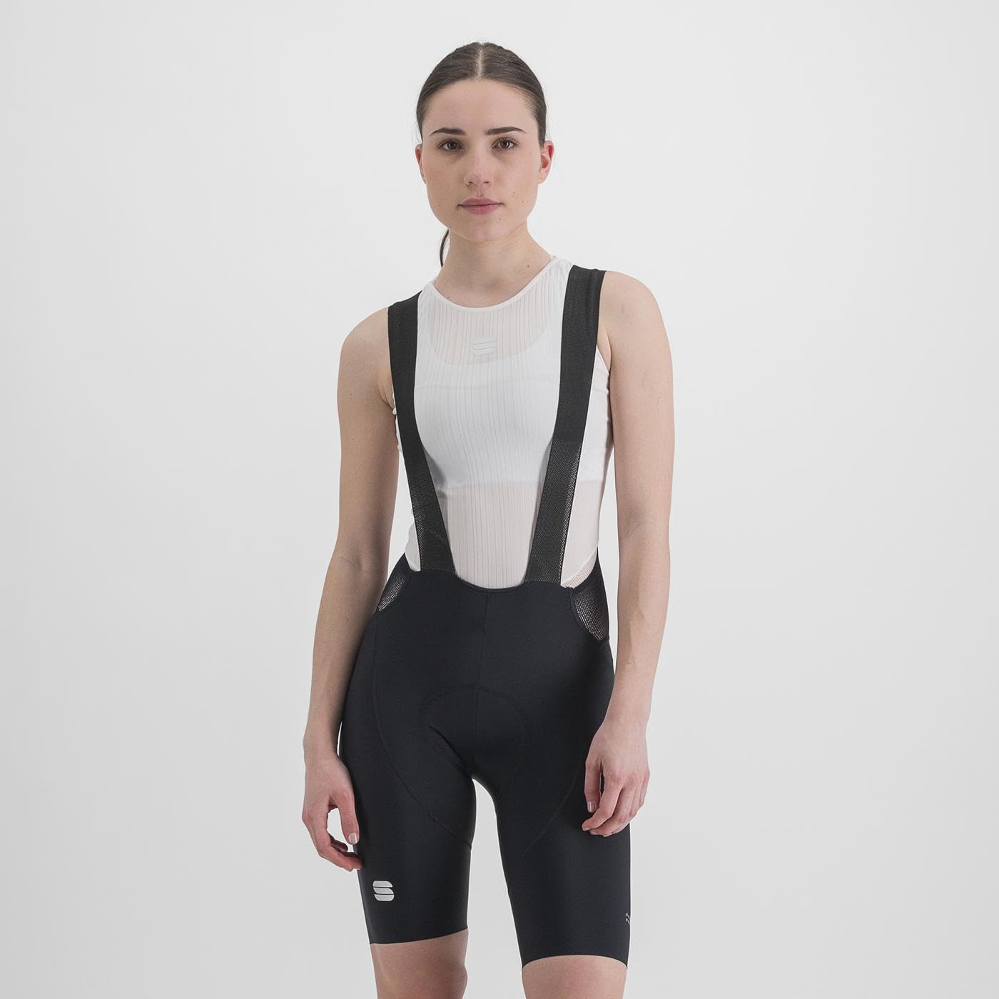 Sportful 1122018-171 Classic W BIBSHORT Pantaloncini Donna Black Ash Grey L