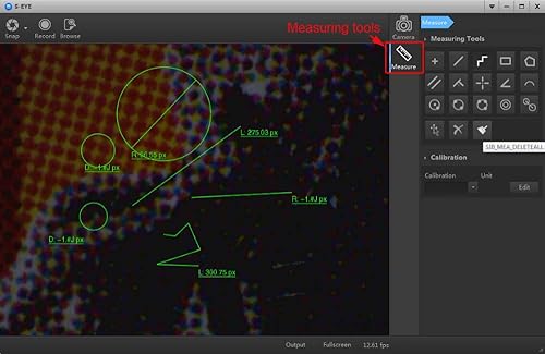 Miniatura 3 de Cámara de microscopio USB 3.0 Calibrador CMOS Industria digital Microscopio de montaje en C Lupa de cámara USB PCB Inspección de laboratorio