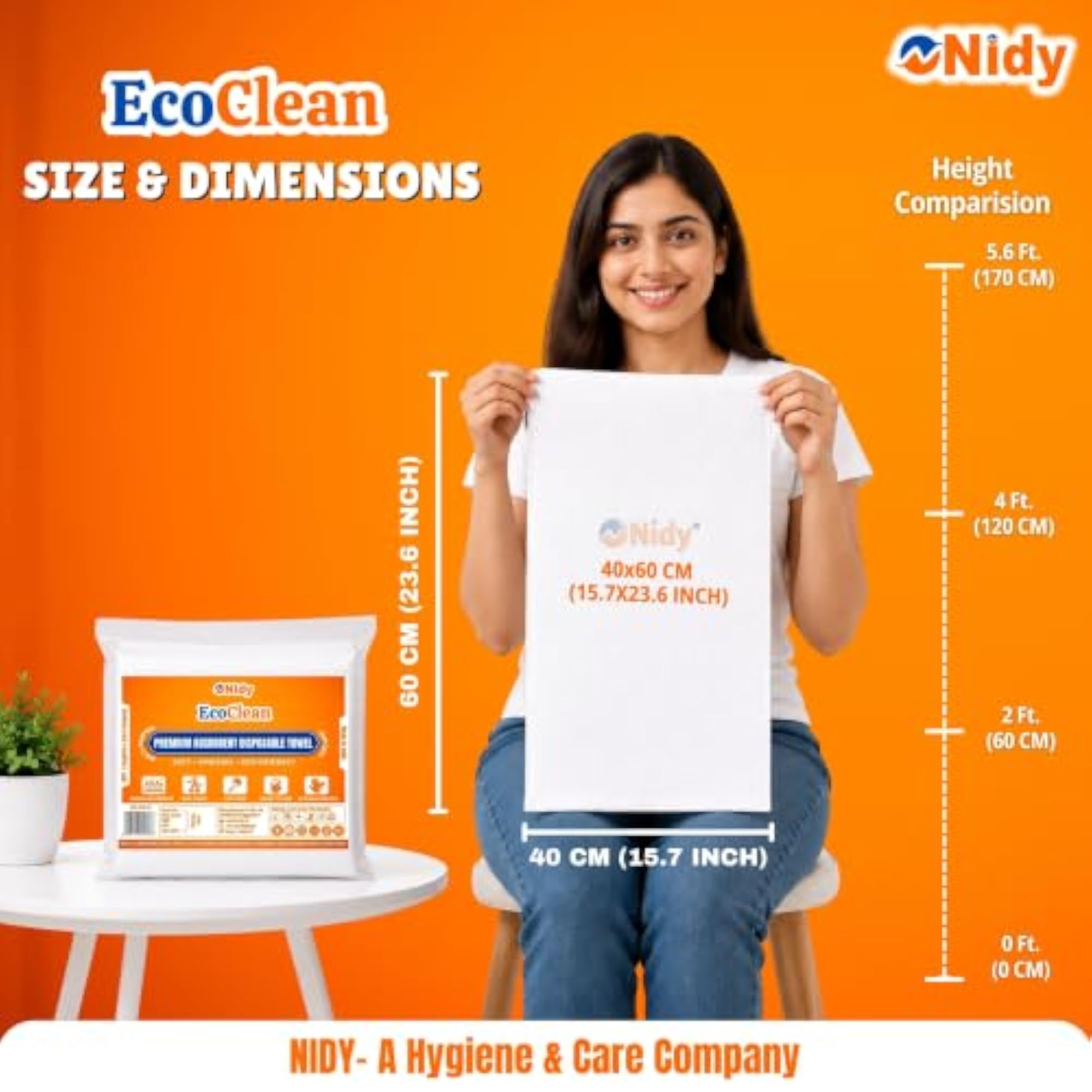 Disposable Towel Pack of 50, 40x60 CM