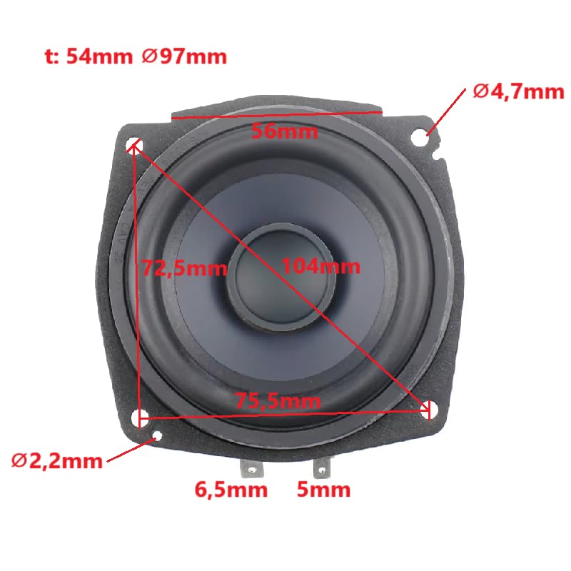 Ersatzlautsprecher für Sonos Play ONE ONE SL 35W Woofer 4Ohm Original OEM Replacement Speaker Sonos Ersatz Lautsprecher Subwoofer Speaker