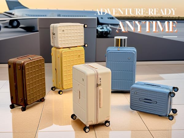 aji Carry On Luggage 22x14x9 Airline Approved with 8 Spinner Wheels, 20 Inch Lightweight Luggage with TSA Lock, 100% PC Hard Shell Travel Luggage Suitcases for Men Women, Coconut White - Image 11