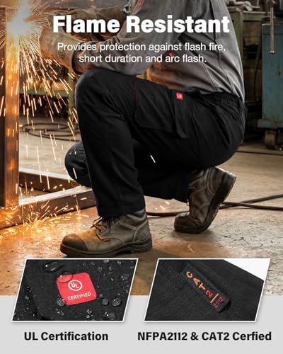 Image of HISEA FR Pants for Men Lightweight Flame Resistant Fire Retardant Pants