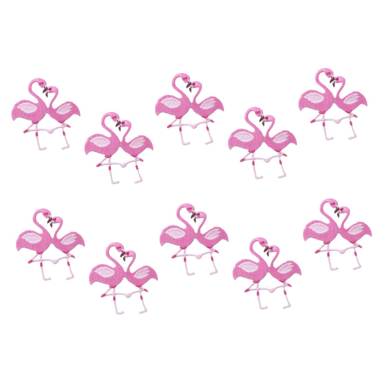OSALADI 5 Set Toppe Termoadesive Flamingo Per Abbigliamento Accessori Da Applicazioni Ricamate Per Borse Tessuti Facile Da Cucire Decorare 10 Pezzi * 5