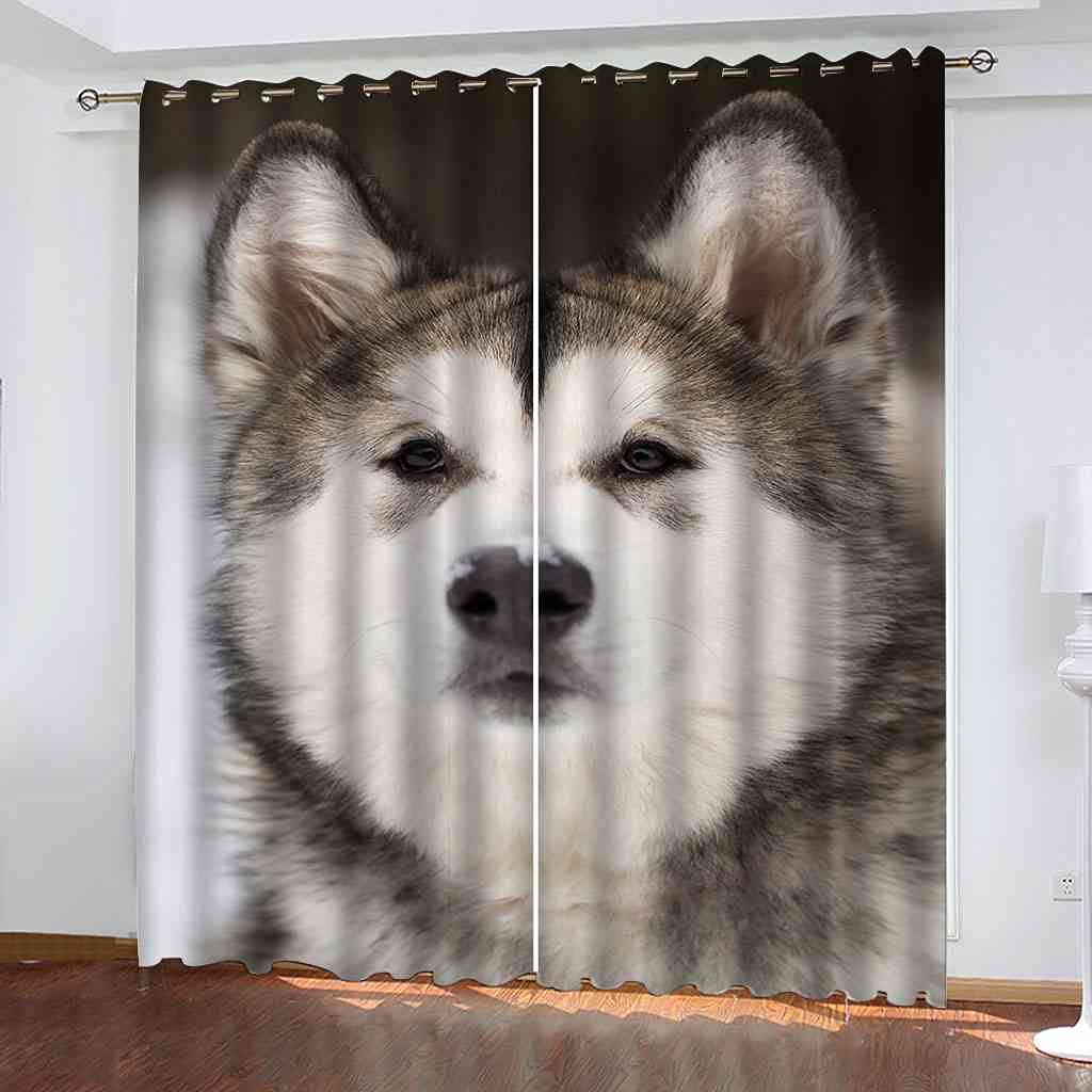 Rideau occultant thermique contre le froid et le jour | Rideau loup 264x160 cm