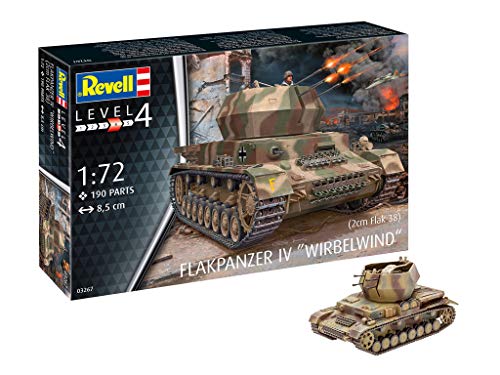 Maquette de char Flak IV Tourbillon de Vent Revell 03267 niveau 4 miniature militaire 1:72
