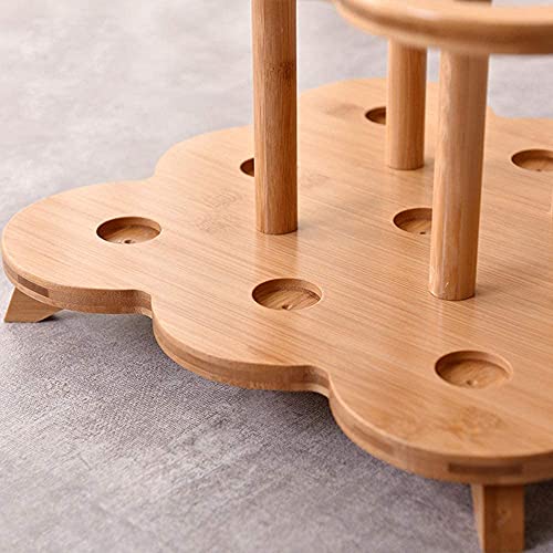 Soporte para 5 Botellas de Vino en Bambú Natural miniatura 4