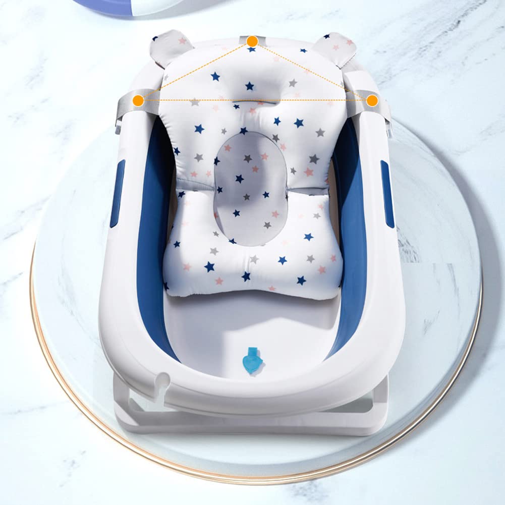 Oreiller Bain Pour Bébé, Siège Bain Nouveau-Né, Antidérapant, Confortable et Durable