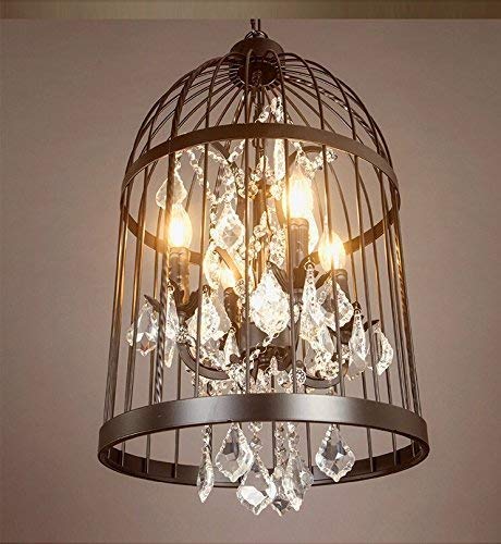 YUNZHI Wall Light/Lighting Creative Chandeliers American Countries Personality Pastoral Bird Cage Chandeliers by USO Lampade Dome Tico