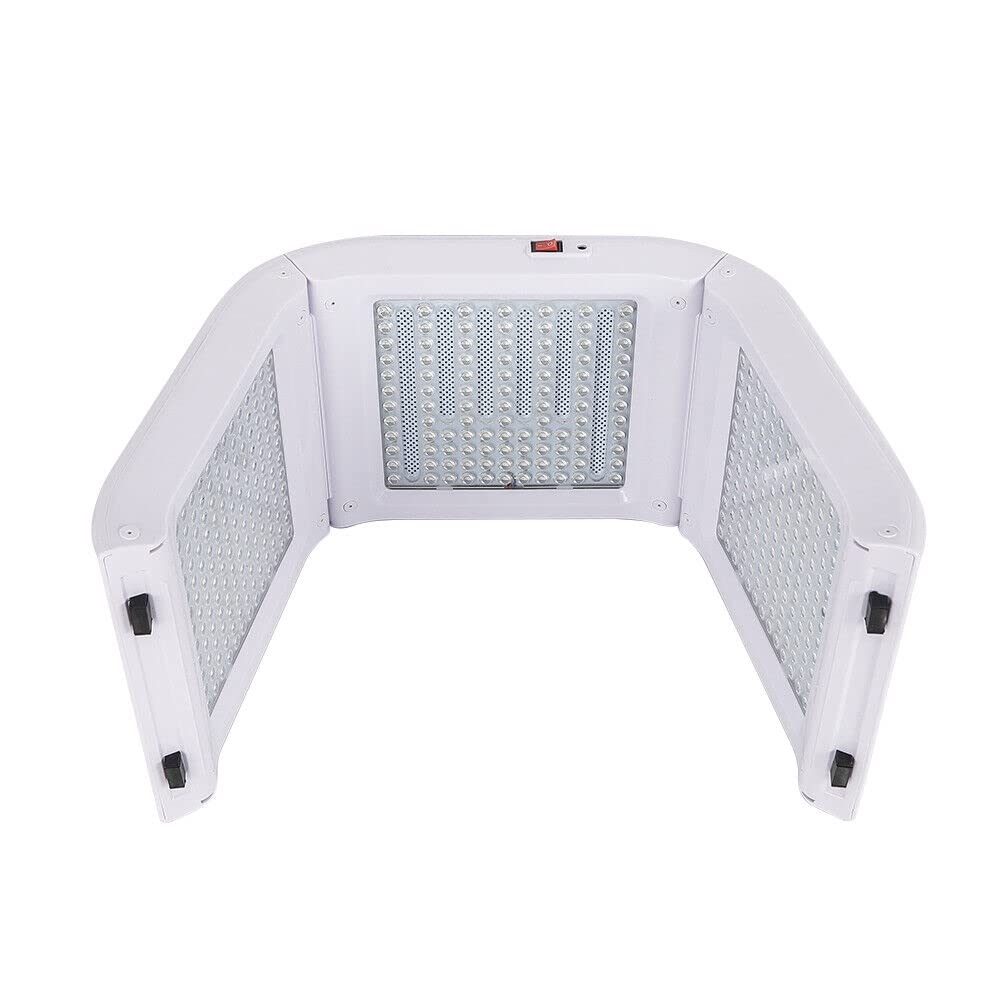 Luce LED terapia fotonica, maschera per la cura della pelle, lampada terapia della luce, luce rossa, con 7 colori per il ringiovanimento anti-invecchiamento, luce rossa, per tutti i tipi di pelle,