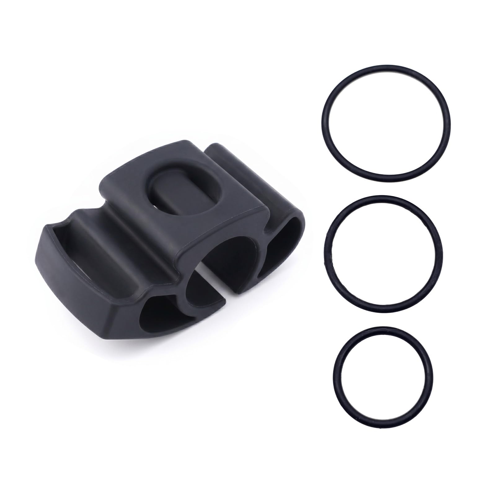 JZK Silicone Bicycle Handlebar Mount for Smartwatches – Compatible for Garmin, for Apple Watch Ultra, for Polar, for Suunto – Shock-Absorbing Bike Bracket Holder for 22.2mm-35mm Handlebars