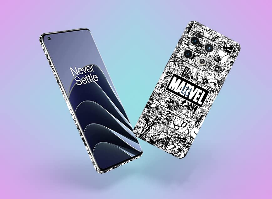 Image of Marvel Comic Skin Back Protector Film Ultra Thin Scratch Resistant Vinyl (Not Case and Cover) for OnePlus 10 Pro 5G