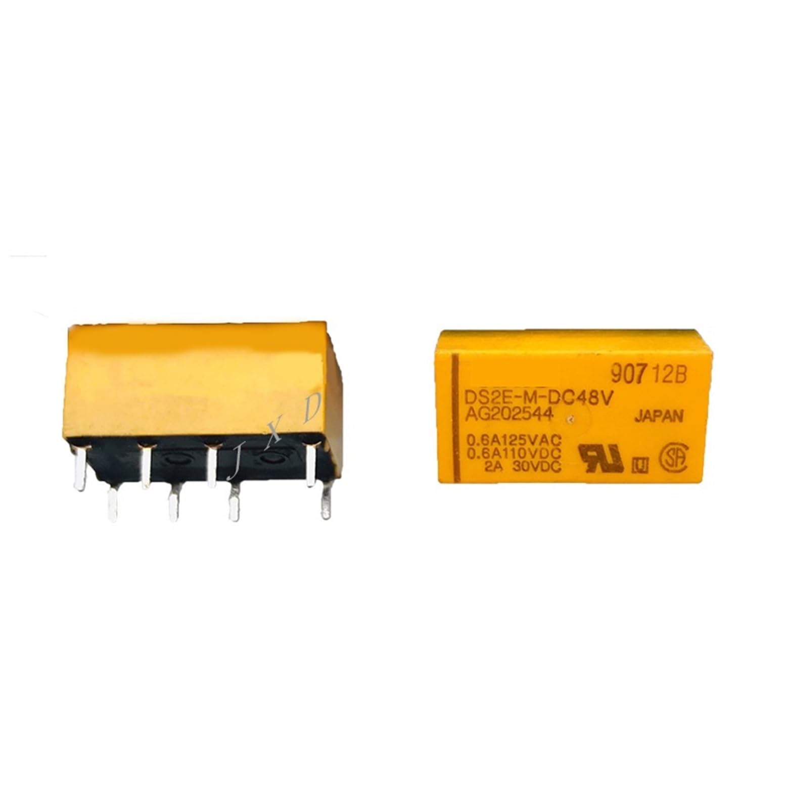 Relais de puissance 48V DS2E-M-DC48V 8 broches pour automates industriels