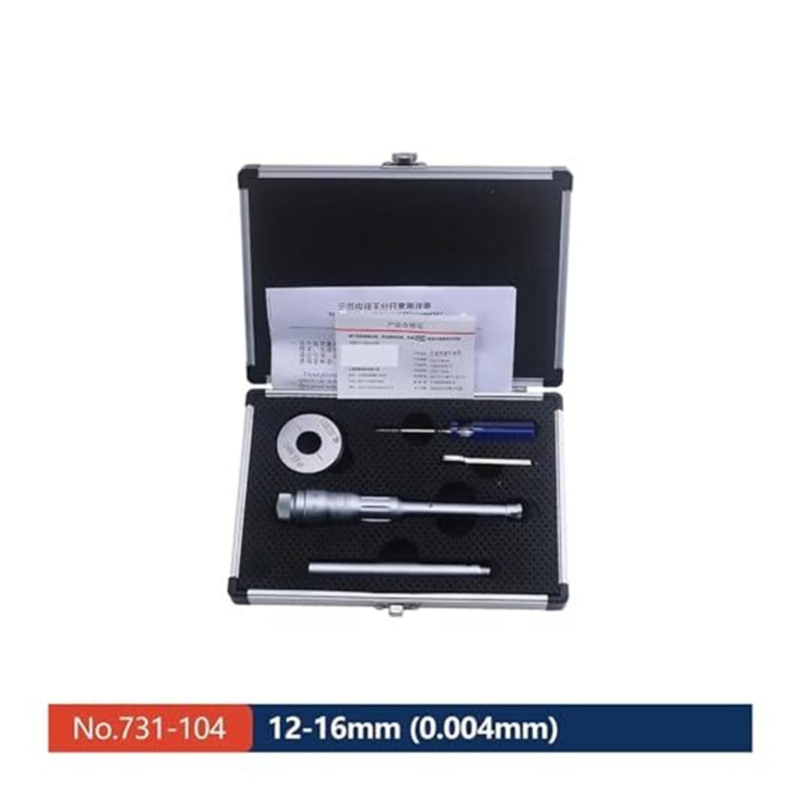 Mikrometr o średnicy wewnętrznej z trzema pazurami. Precyzyjny trzypunktowy pomiar wewnętrzny 0,004 mm (40 50 mm)(6-8mm)