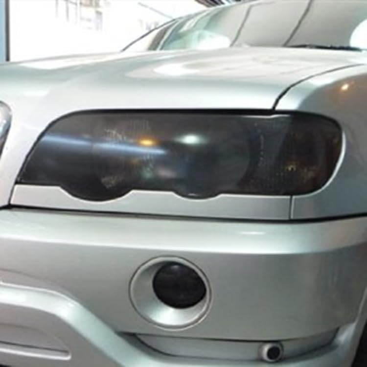 Image of DIYAH 12 X 48 Inches Self Adhesive Headlight, Tail Lights, Fog Lights Tint Vinyl Film (Matte Black)