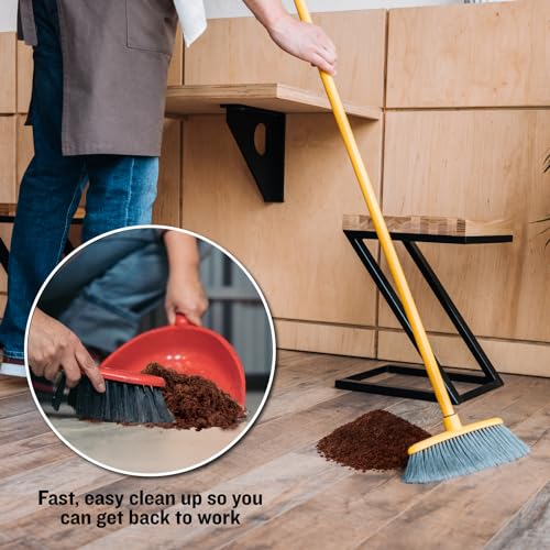Image of FlashDry Super Spill Absorbent, 5L Bucket with Dispenser Lid, 100% Organic Coco Coir, Landfill Safe, OSHA Approved, Ideal for Absorbing Oil, Paint, Grease in Garages Kitchens Janitor Kits, Pack of 12
