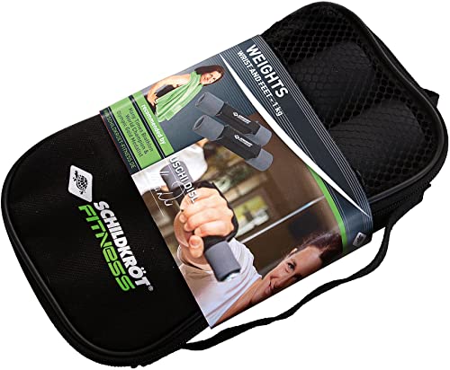 Schildkröt Soft Hantel Set, 2 x 1,0 kg, Schwarz-Anthrazit, in Tragetasche, 960009