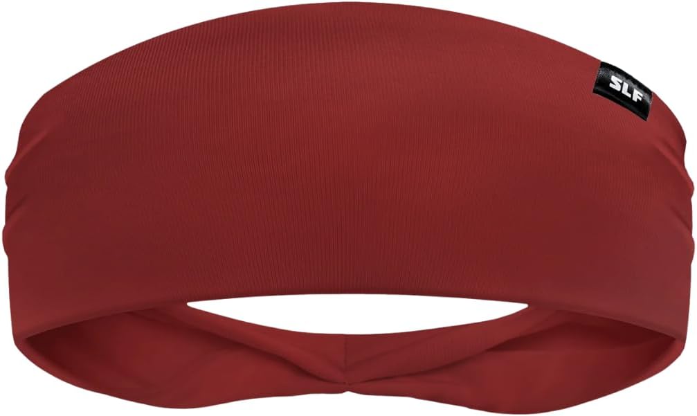 Solid Headband for Men and Women - Sports Sweatband - Workout, Football, Running, Yoga - Lightweight & Quick Dry