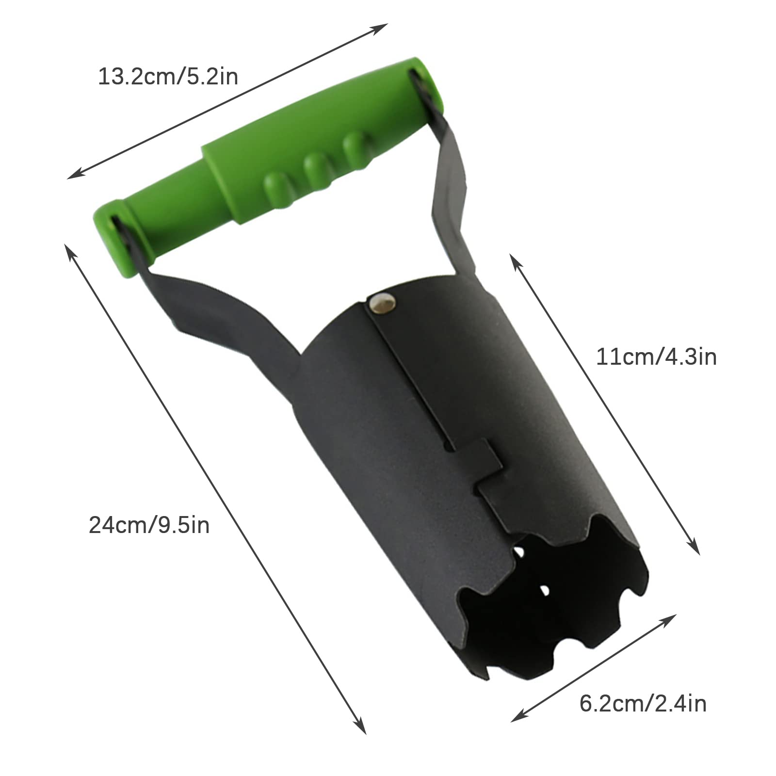 Set di fioriere for bulbi, strumenti for fioriere di bulbi da giardino for scavare/riempire fori Trapiantatore di bulbi che piantano rilascio automatico del terreno con segno di profondità for tulipan