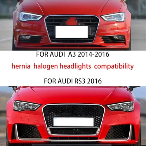 Kit de reparación de faros delanteros para A3 RS3 2014 2015 2016 con 4 soportes de luz de coche 7