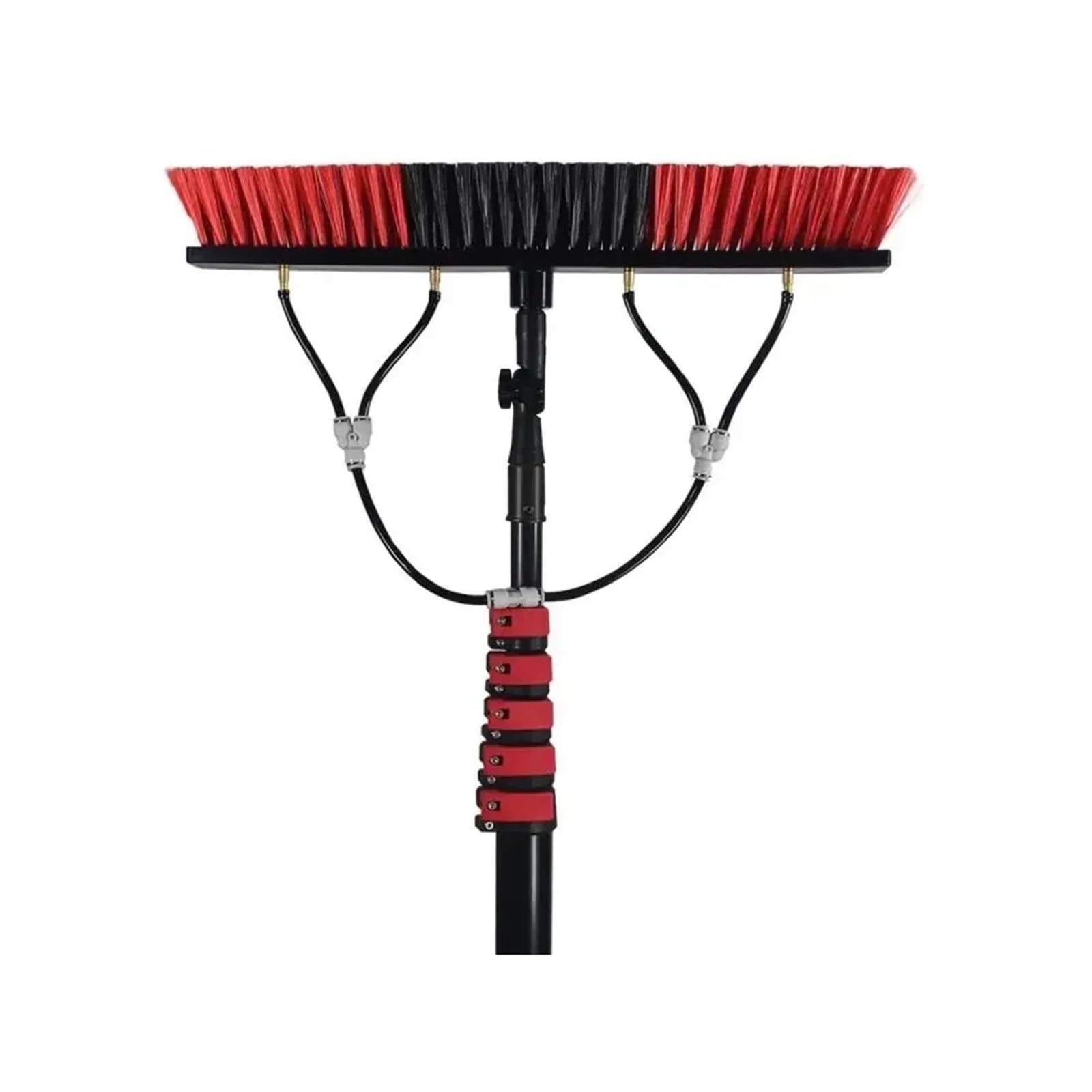 POGHDBXA Telescopic Pole Brush, Solar Panels Cleaning Kit with Telescopic Pole 36 Feet and High Definition Washing Brush,Cleaning Brush
