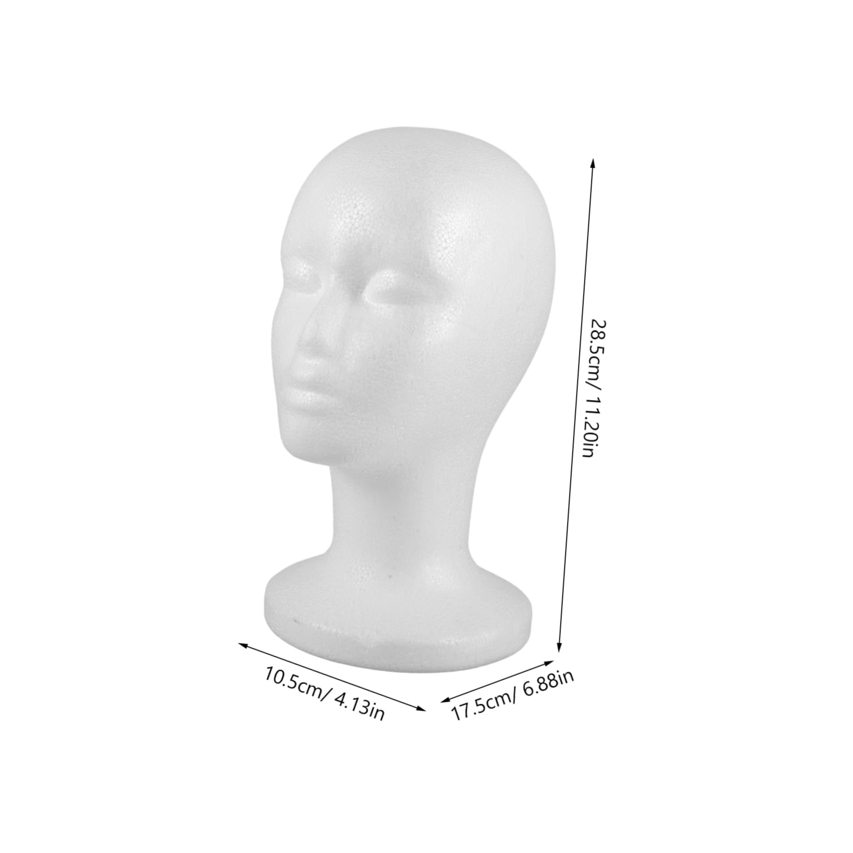 FOMIYES Foam Wig Head Display Stand Mannequin Hat Stand Flocking Model Props Head Mannequin for Hats Mask Display