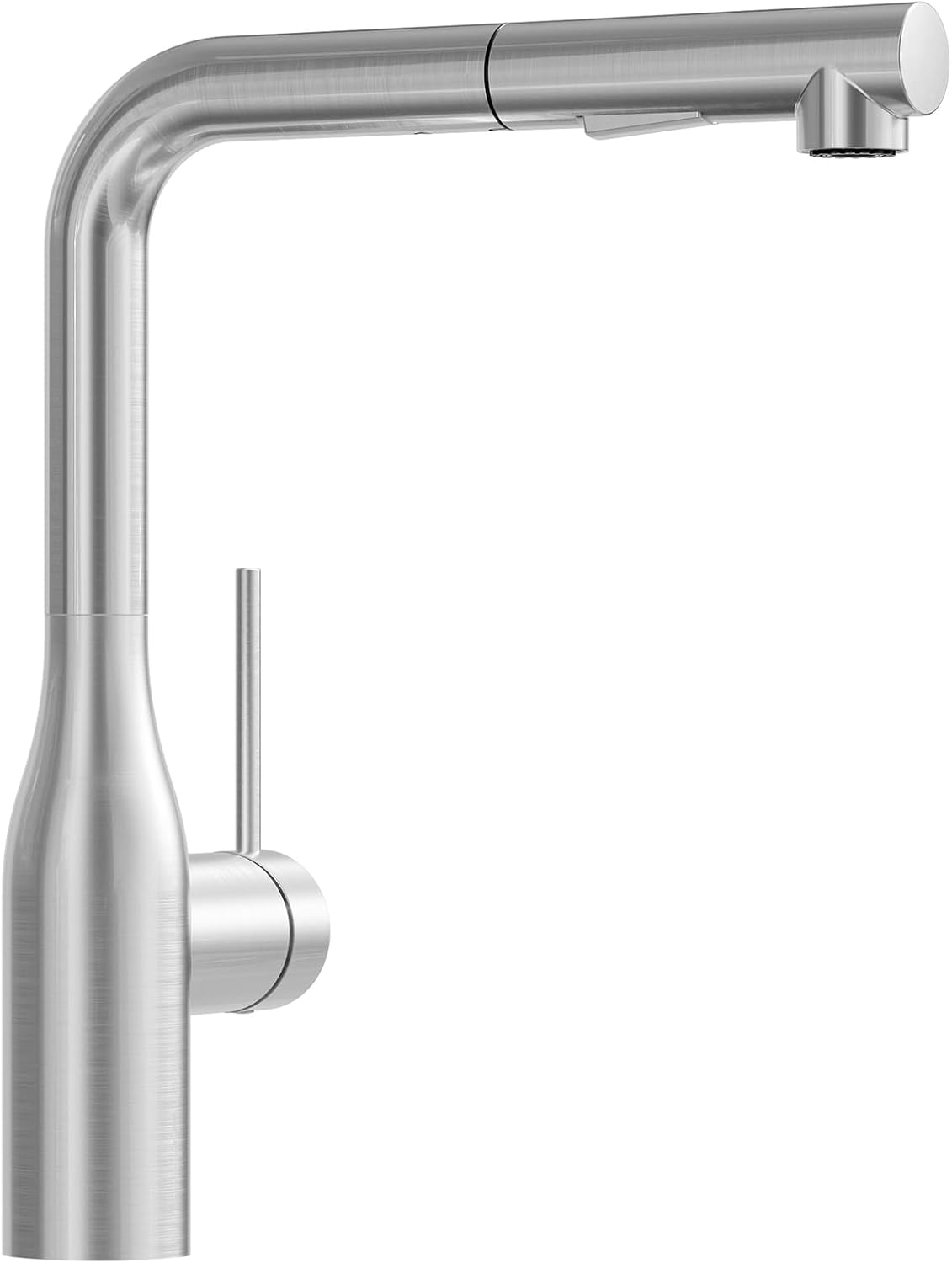 cecipa kitchen tap extendible high pressure kitchen tap stainless steel 360  swivel kitchen tap robust and leak-free easy installation mixer tap with pull spout for sink