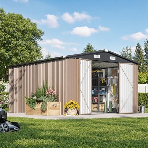 Aoxun 12 x 10 Foot Metal Shed