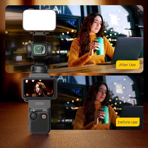 Luz LED impermeable para Pocket 3 con batería de 800 mAh y brillo ajustable 4