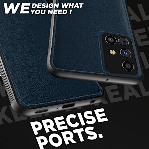 Image of Pikkme Samsung Galaxy M31s Back Cover | Flexible Pu Leather | Full Camera Protection | Raised Edges | Super Soft-Touch | Bumper Case for Samsung Galaxy M31s (Blue)