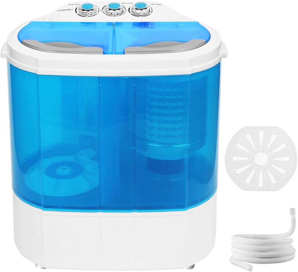 Portable Mini Washer 13lb Portable Washer Compact Twin Tub