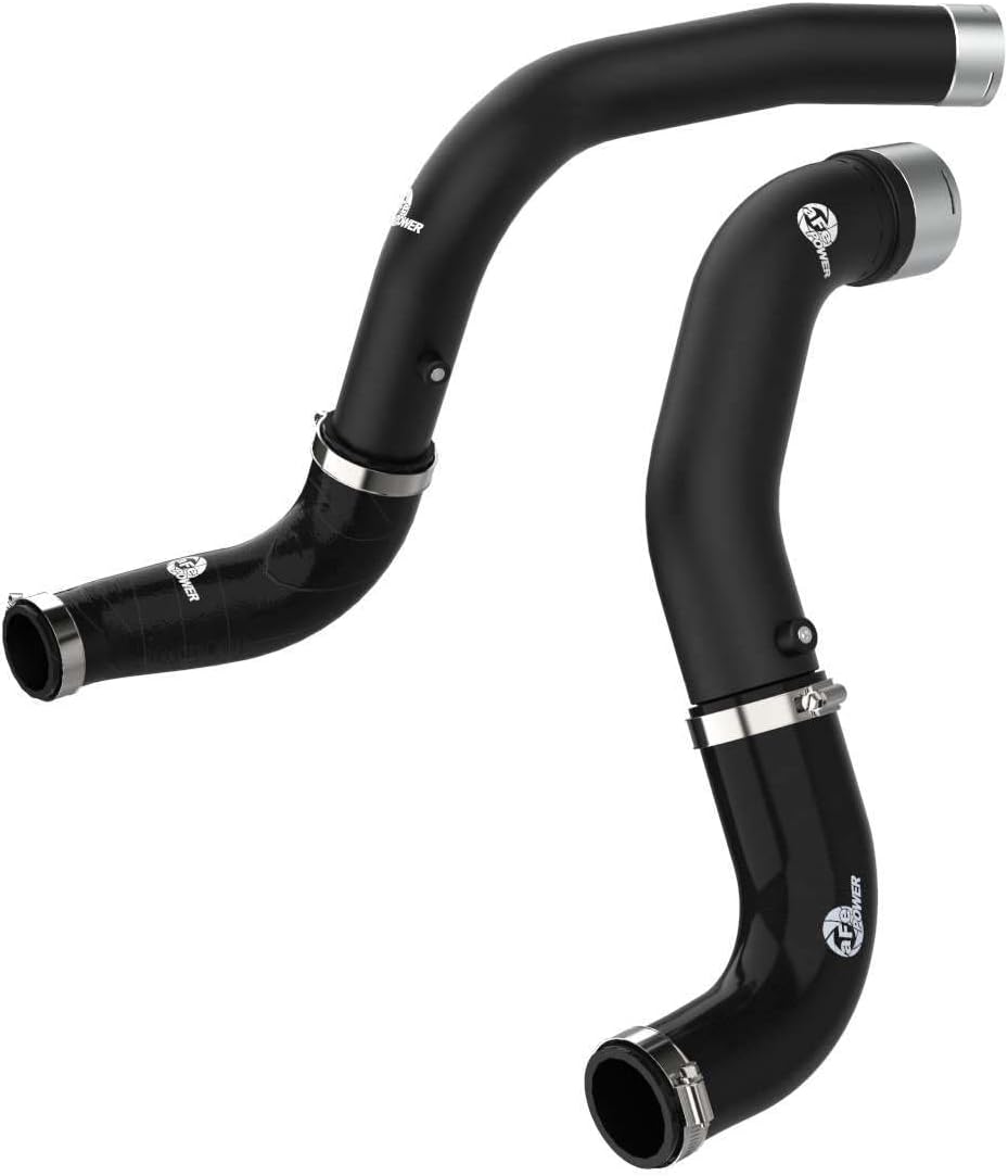 aFe POWER BladeRunner 3 IN Aluminum Hot and Cold Charge Pipe Kit Black - #46-20434-B