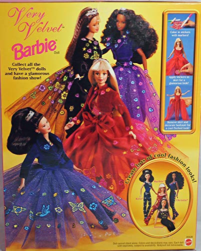 Barbie 1998 Very Velvet Doll miniatura 2