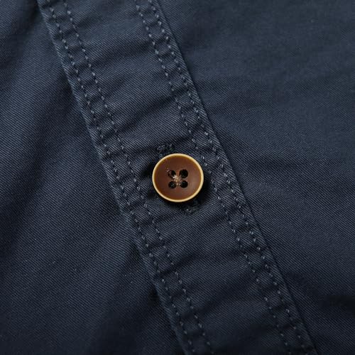 Image of Toddler Little Boys Button Down Long Sleeve Shirt Uniform Army Scout Casual Fall Top with Pocket