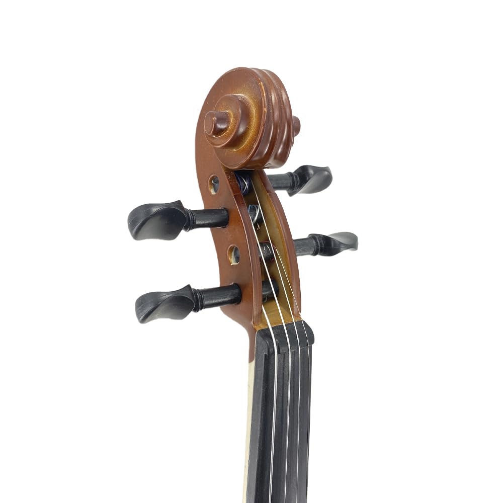Vetimobato Set violino 4/4 fatto a mano, corpo in acero con finitura opaca, accessori in legno massello, kit completo con custodia, archetto, spalliera, corde per principianti e intermedi (1/8)