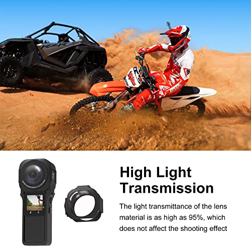 Protector de lente PULUZ PC para Insta360 ONE RS 1-Inch 360 Edition, resistente a rayaduras y al polvo, con alta transmisión de luz miniatura 3