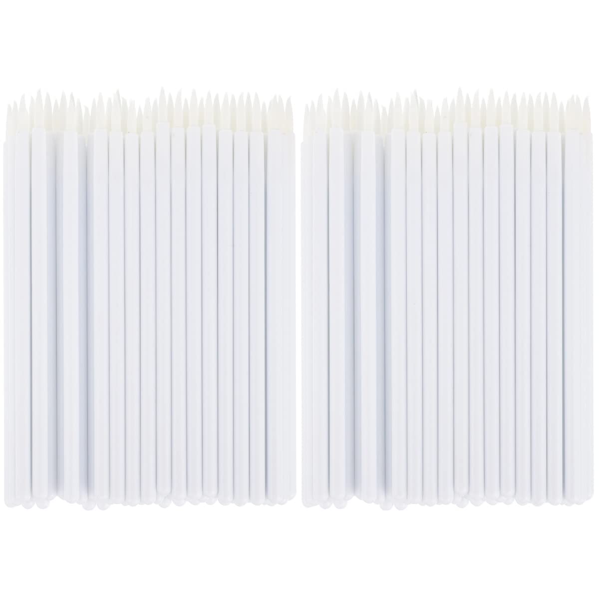 FOMIYES 2sets Eyeliner Brush Set Mini Brush Makeup Artist Tool Disposable Wands Ideal for Lip Liner and Eyes 100pcs*2