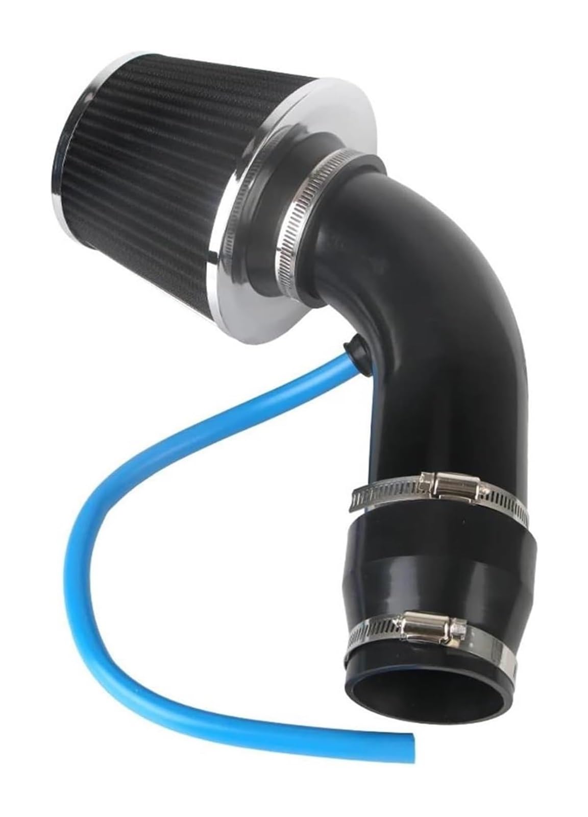 Tubo Entrada Aire Automotriz Kit De Tubo Inducción Turbo Universal 76 Mm/3 Pulgadas Con Filtro Aire Accesorios Para Coche Sistema Admisión Frío Aluminio