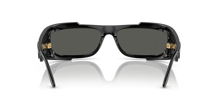Versace Man Sunglasses Black Frame, Dark Grey Lenses, 67MM