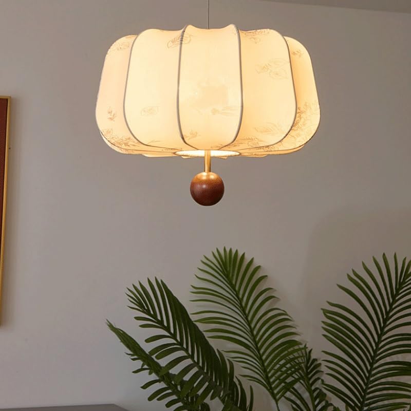 Luminaire suspendu wabi-sabi en bois E27 tricolore salon salle à manger