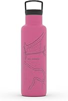 Vista 38 de Well Told Botella de agua aislada con mapa de Washington DC grabado, botella de acero inoxidable grabada (21 onzas, blanco) botella aislada de mapa