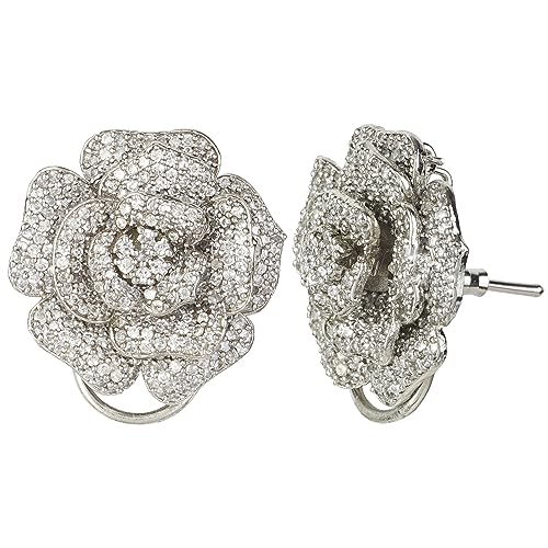 Auraa Trends Rhodium Plated American Diamond Zircon Earring Set For women and Girls AT-360 - Image 2