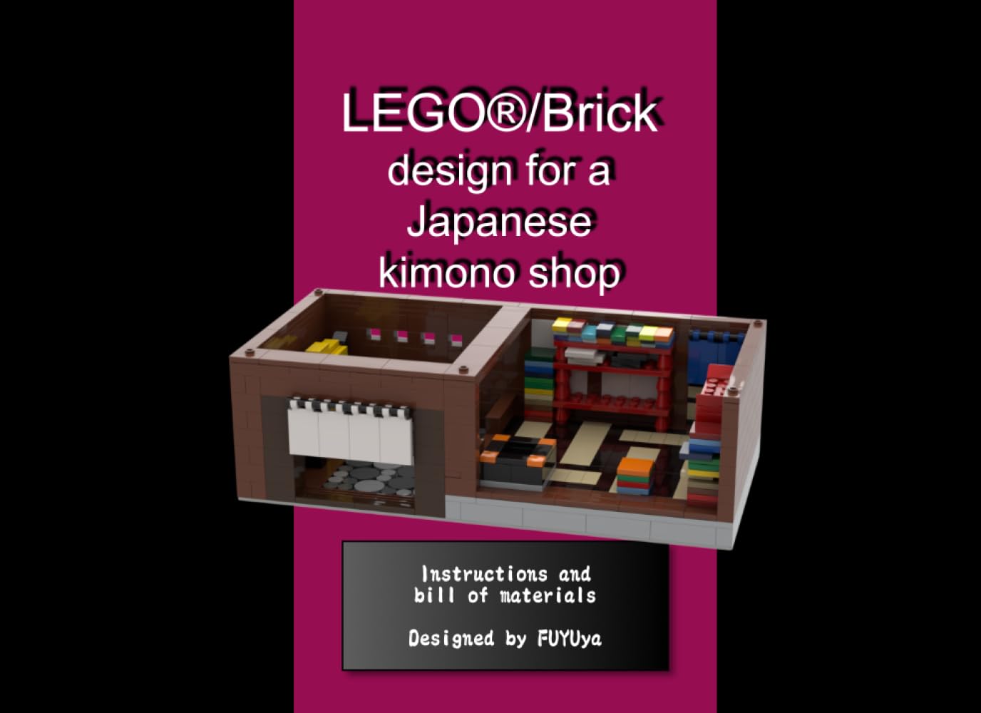 LEGO®/Brick design for a Japanese kimono shop