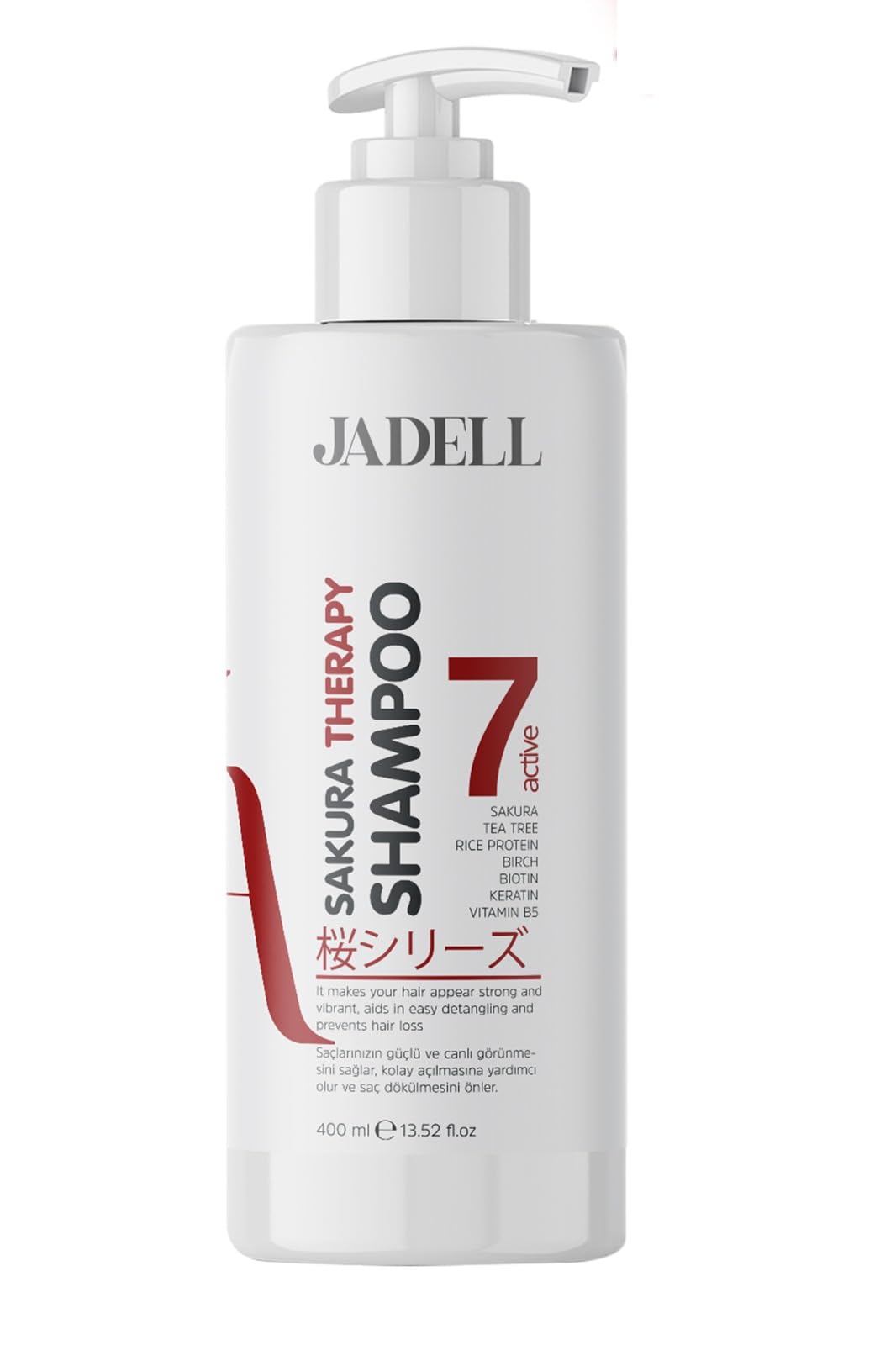 Jadell Sakura Therapy Shampoo 7active Sakura Çiçeği, Biotin, Keratin, Vitamin B5 Onarıcı Besleyici Şampuan
