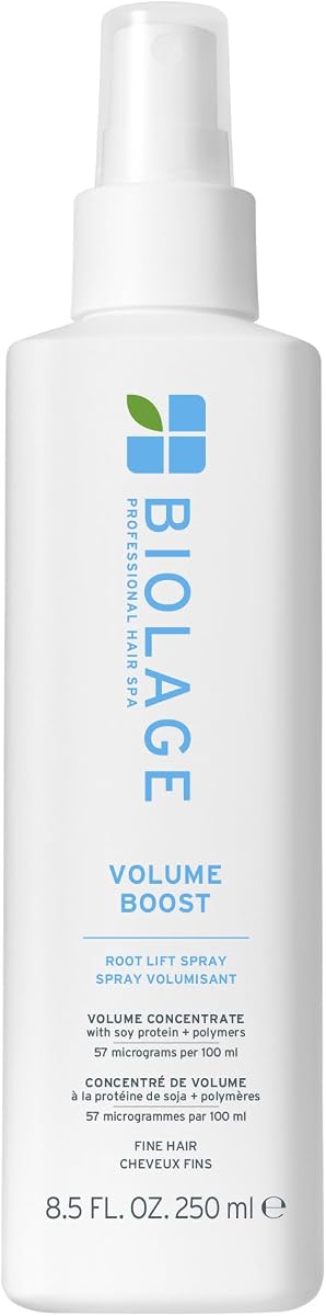 Volume Boost Volumizing Spray – For Fine Hair, 8.4 oz | Adds Bounce, Movement & Fullness, Root Lift Spray for Fine Hair, Soy Protein & Polymers, Paraben-Free & Vegan