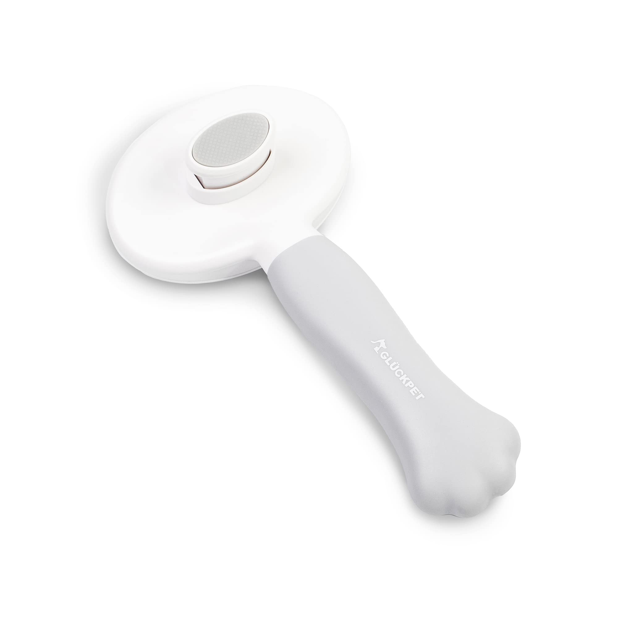 Cepillo para Gatos con Forma de Pata, Gris, Quitapelos, Autolimpiable
