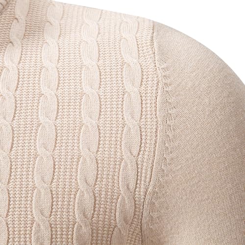 Muscularfit Mens Knit Polo Sweater Long Sleeve Slim Fit 1/4 Zip Knitted Pullover Sweaters Causal Stylish Business Knitwear4