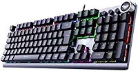 Teclado Mecânico AULA F3018 ABNT2 Blue Switch RGB Cabo Reforçado em Tecido Full Size