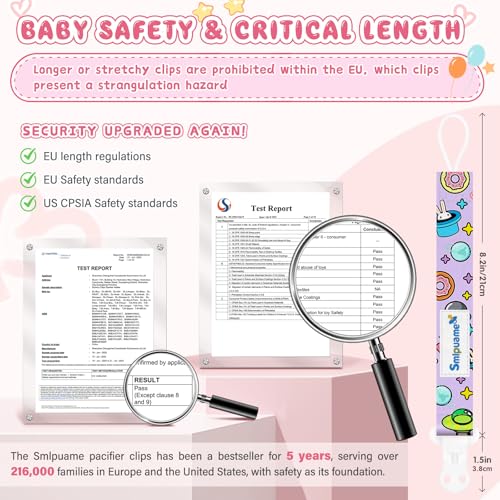 Image of Pacifier Clip Girl,6 Pack Stylish Binky Clips Strap for Baby Girls,Paci Holder with Clip Lightweight Universal Fits Most Pacifiers Teether Toy Teething Ring Soothie,Baby Gift(Travel in Space)