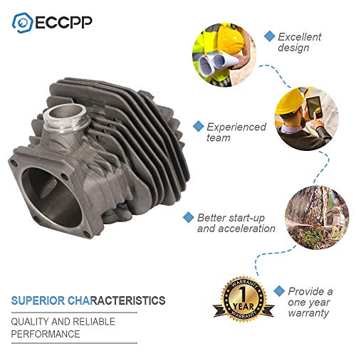 ECCPP 56mm Cylinder Head Piston Kit fit for Stihl 066 MS660 066 Chainsaw Parts Replaces 1122 020 1211 Piston Pin Rings Circlip Chainsaw Parts New