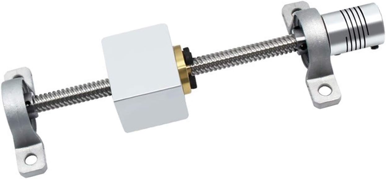 AIGUO T8 Lead Screw Kit, Length 150mm/200mm/300mm/350mm/400mm/500mm Lead 8mm Vertical Lead Screw